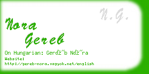 nora gereb business card